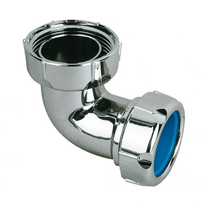 Отвод с гайкой 11/4 A-72 хром пластик JIMTEN