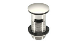 CW60-CB Выпуск (60мм сливная решетка и пробка тип-"кнопка") металлический с внутренним переливом и