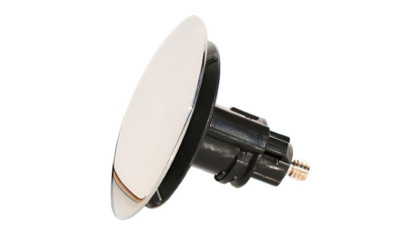 CW60-PLUG Пробка (D60мм) металлическая с резьбовым окончанием для выпуска тип-"кнопка"; цвет-хром