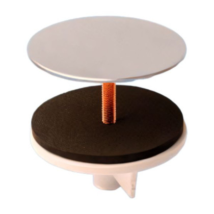 TAPSTOP-SS40  Заглушка D43мм металлическая с контргайкой под отверстие Dmax=40мм; винтовое креплени