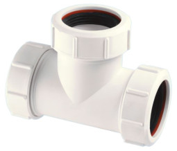 50E-WH Тройник компрессионный Ду=50ммхДу=50ммхДу=50мм; цвет-белый