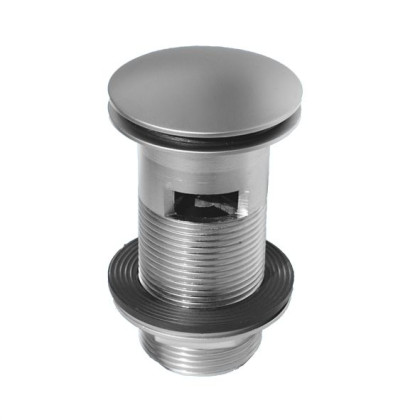 CW60-SC Выпуск (60мм сливная решетка и пробка тип-"кнопка") металлический с внутренним переливом и