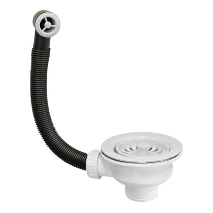 OF2-113S-WH Слив-перелив D113мм цвет-ярко белый