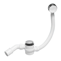 MRB12 Трап бутылочный (1 1/2"х40мм) для ванн с переливом (L700ммхD34мм), металлическими 70мм сливно