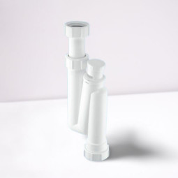 MRW3V Сифон трубный S-образный (1 1/4"'x32мм) без выпуска с вентиляционным клапаном; вертикальный к