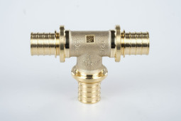 Rehau Тройник равнопрох. 20 MX латунь