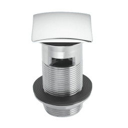 CW60SQ-CB Выпуск (60мм сливная решетка и квадратная пробка тип-"кнопка") металлический с внутренним