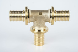 Rehau Тройник равнопрох. 25 MX латунь