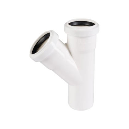 PP-H Тройник  50/50/45 белый