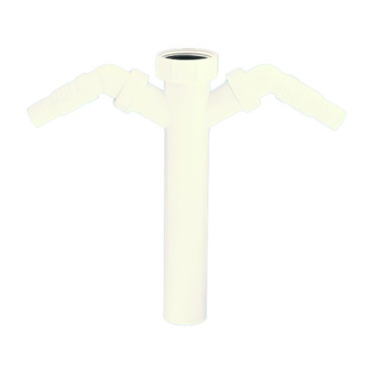 TEE4-240  Вставка (1 1/2"«мама»хДн=40мм) с 2-мя адаптерами под углом для слива бытовой техники; выс