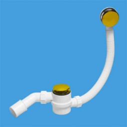 MRB12-G Трап бутылочный (1 1/2"х40мм) для ванн с переливом (L700ммхD34мм), металлическими 70мм