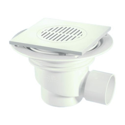 TSG1T650  Трап напольный с квадратной (150ммх150мм) пластиковой насадкой; высота трапа 130мм; выход