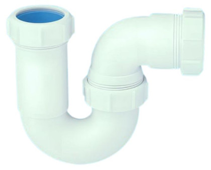 5255 Сифон трубный Р-образный (40ммх40мм) без выпуска и нерегулируемой высотой; выход компрессионны