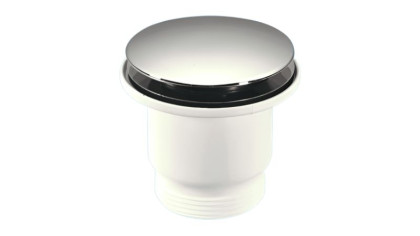 CWS70-CB Выпуск (70мм нержавеющая сливная решетка и пробка тип-"кнопка"); высота 60мм; выход 1 1/2"