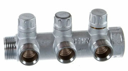 Коллектор зап. 3/4" (ВР-НР) 1/2 с 3 отв. FAR евроконус