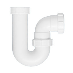 5258 Сифон трубный Р-образный (2"х50мм) без выпуска и нерегулируемой высотой; выход компрессионный