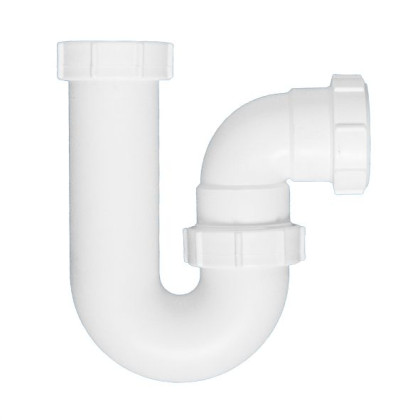 5258 Сифон трубный Р-образный (2"х50мм) без выпуска и нерегулируемой высотой; выход компрессионный