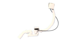 MRB14CBSQ-PB Трап для ванн с раздвижным автопереливом (L380-700ммхD34мм), металлическими квадратным