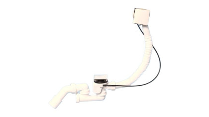 MRB14CBSQ-PB Трап для ванн с раздвижным автопереливом (L380-700ммхD34мм), металлическими квадратным