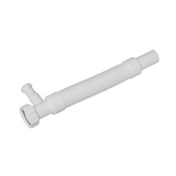 MRMF1W Труба гофрированная раздвижная (L430-1000мм, D40мм) с адаптером для слива бытовой техники; в