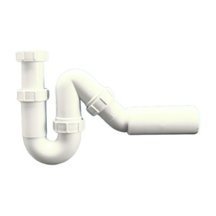 MRSK12-50 Сифон трубный P/S-образный (1 1/2"х40мм) без выпуска с универсальной отводной трубой D40/