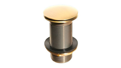 CWU60-AB Выпуск (60мм сливная решетка и пробка тип-"кнопка") металлический без перелива с контргайк