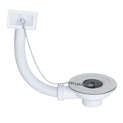 OR2-113 Слив-перелив под прямоугольное отверстие перелива (L235ммхD25мм, 113мм нержавеющая решетка)