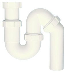5259Z Сифон трубный P/S-образный (2"х50мм) без выпуска с универсальной отводной трубой D50мм; выход