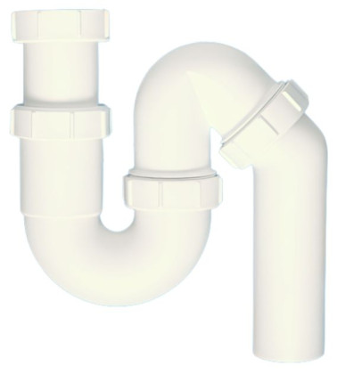 5259Z Сифон трубный P/S-образный (2"х50мм) без выпуска с универсальной отводной трубой D50мм; выход