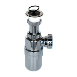 MRSK13R-CP Сифон бутылочный (1 1/2"х40мм) с выпуском (70 мм)