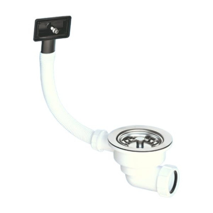 OR2-113ES Слив-перелив под прямоугольное отверстие перелива (L235ммхD25мм, 113мм нержавеющая решетк