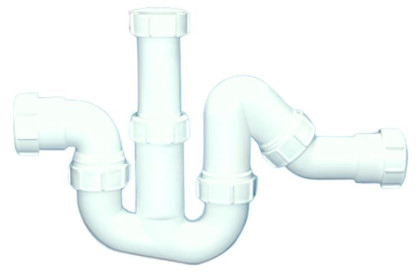 5395 Сифон трубный P/S-образный (1 1/2"х40мм) с тремя входами: 1 1/2"«мама»хДу=40ммхДу=40мм