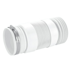 MRWC-F23RJ  Фановая раздвижная (L230-330мм) гофрированная труба с манжетой; вход Ду=97-107мм