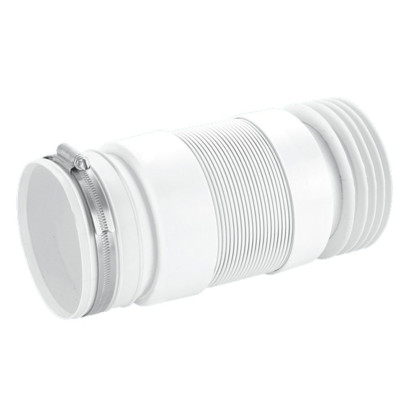 MRWC-F23RJ  Фановая раздвижная (L230-330мм) гофрированная труба с манжетой; вход Ду=97-107мм