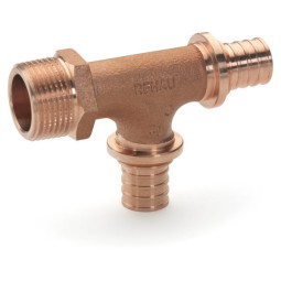 Rehau Тройник НР 20-20-R 3/4 RX бронза