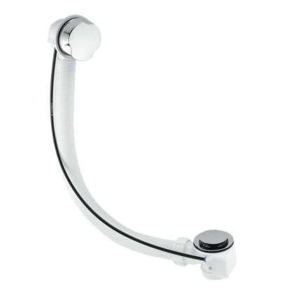 MRB2C1-AТрап (1 1/2"х40мм) для ванн "стандартный" с автопереливом (L700ммхD34мм), пластиковой пово