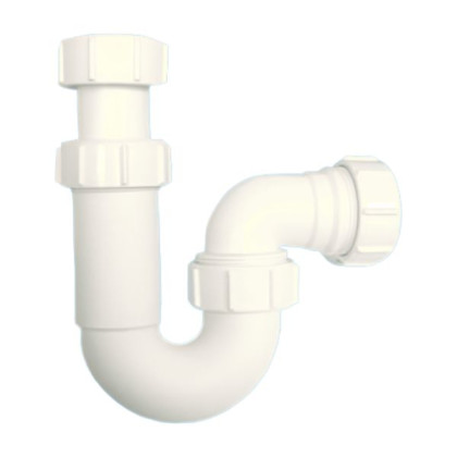 MRSK15 Сифон трубный Р-образный (1 1/2"х40мм) без выпуска; выход компрессионный Ду=40мм