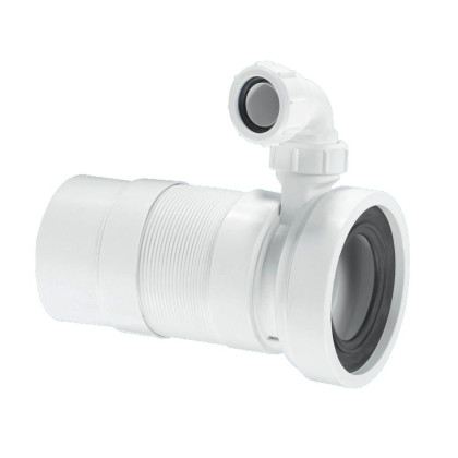 MRWC-F33PD  Фановая раздвижная (L330-800мм) гофрированная труба с компрессионным отводом на 40мм; в