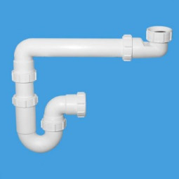 MRSK15-HCLI Сифон трубный Р-образный без выпуска ( 1 1/2"х40мм); выход компрессионный Ду=40мм