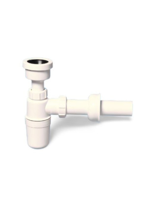HC2P Сифон бутылочный (32ммх32мм) для писсуаров с приемной воронкой (D44-53мм), отводной трубой D32