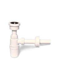 HC2P-40 Сифон бутылочный (32ммх40мм) для писсуаров с приемной воронкой (D44-53мм), отводной трубой