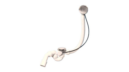 MRB2CB1-PB Трап (1 1/2"х40мм) для ванн с автопереливом (L700ммхD34мм), металлическими поворотной го