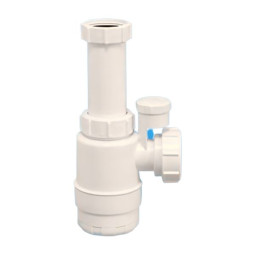 MRSK2-SV-NW Сифон бутылочный (1 1/2"х40мм) без выпуска; выход компрессионный Ду=40мм