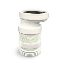 MRWC-F4R  Фановая раздвижная (L245-330мм) гофрированная труба с манжетой и 20мм смещением; вход Ду=