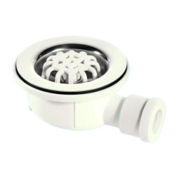 UPSW-1 Водосток напольный (без гидрозатвора) с 70мм сливной решеткой из нержавейки и пластиковой за