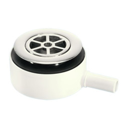 UPSW-2  Водосток напольный (без гидрозатвора) с 70мм латунными выпуском и съемной решеткой; высота