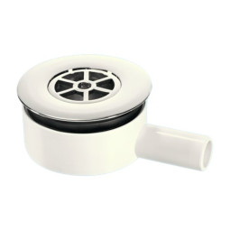 UPSW-3  Водосток напольный (без гидрозатвора) с 85мм латунными выпуском и съемной решеткой; высота