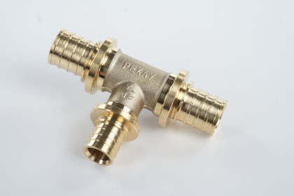 Rehau Тройник перех. 20-16-20 MX латунь