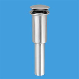 DECCL-SN Выпуск (60мм сливная решетка и пробка тип-"кнопка") латунный; высота 220мм; выход Дн=32мм;