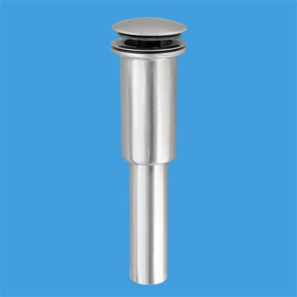 DECCL-SN Выпуск (60мм сливная решетка и пробка тип-"кнопка") латунный; высота 220мм; выход Дн=32мм;